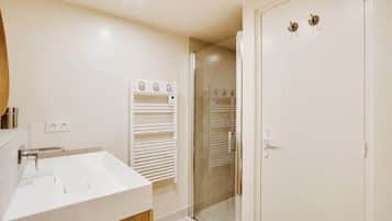 Shower, hair dryer