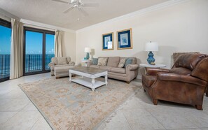 Condo, 3 Bedrooms | Living area - Phoenix VII by Brett/Robinson Vacations (Orange Beach)