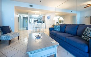 公寓客房, 2 間臥室 | 起居區