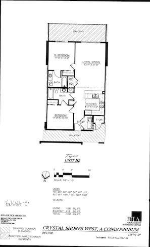 Apartment, 2 Schlafzimmer | Grundriss