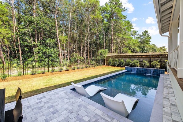A heated pool