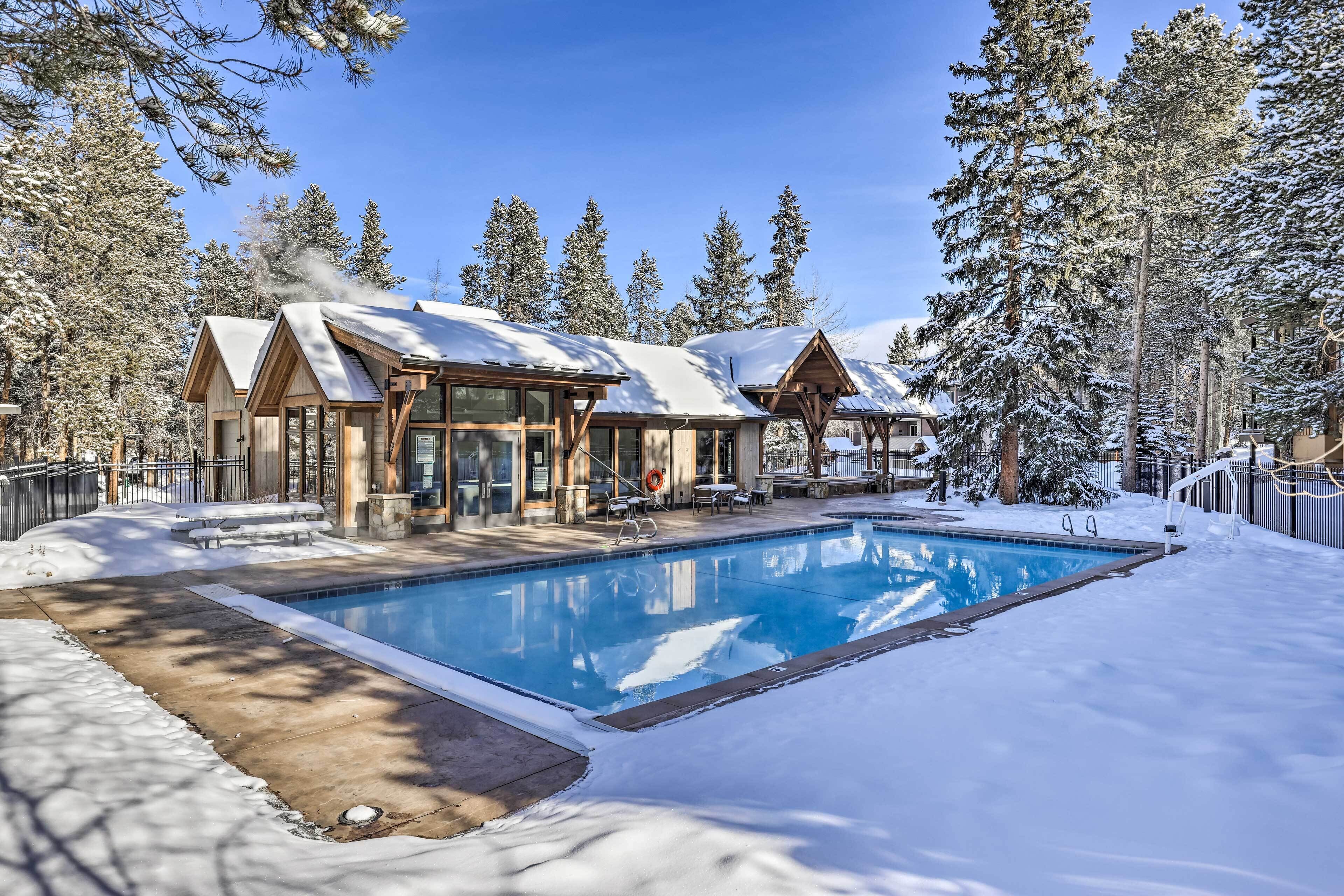 A heated pool