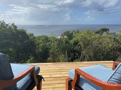 Airstream Glamping Camping overlooking Caribbean Sea Amazing Sunrises & Sunsets