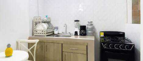 Fridge, stovetop, dishwasher