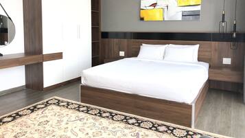 1 slaapkamer, een bureau, een strijkplank/strijkijzer, gratis wifi