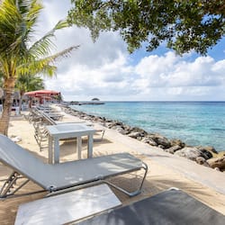 On the beach, beach bar