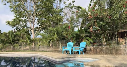 Guesthouse on a little farm with private beach access and pool