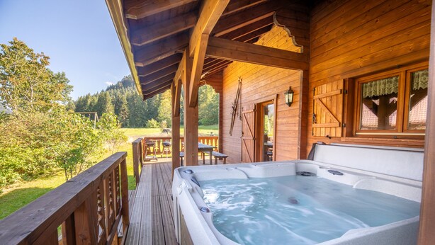 Terrace/patio - Les Griottes, Véritable Chalet de Montagne Avec SPA et Sauna (Xonrupt-Longemer)