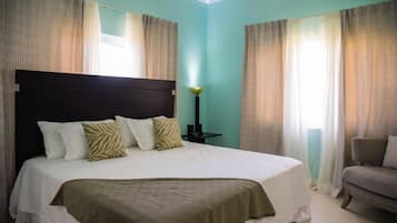 2 bedrooms, pillow-top beds, individually decorated
