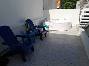 Terrace/patio - 5CT-L CASA EN GETSEMANI DE CARTAGENA CON JACUZZI (CARTAGENA)
