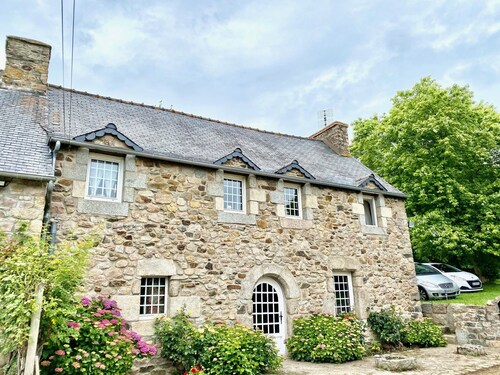 Traditional Breton house near the sea