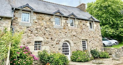 Traditional Breton house near the sea