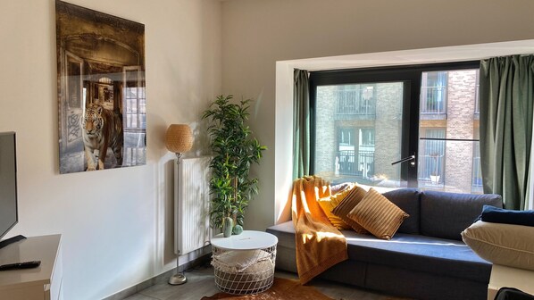 Apartamento, 1 habitación | 1 dormitorio, tabla de planchar con plancha, wifi gratis y ropa de cama