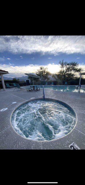 Una piscina riscaldata