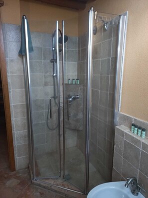Shower, hair dryer, bidet, towels - App. Acqua:Charming accommodation for 2–4 people, breakfast included. (loc Resta Buonconvento)