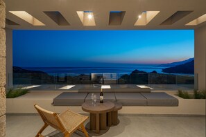 Terrace/patio - Villa 7 Seas - With Amazing View (Lefkogia)