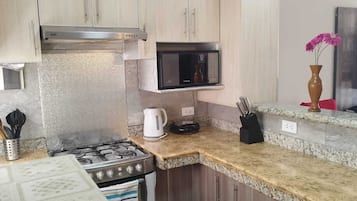 Kühlschrank, Mikrowelle, Ofen, Wasserkocher