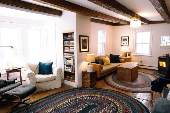 Smart TV, fireplace, video games, books