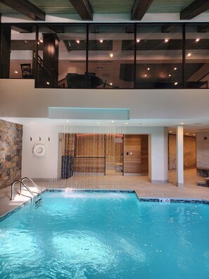 Indoor pool, a heated pool