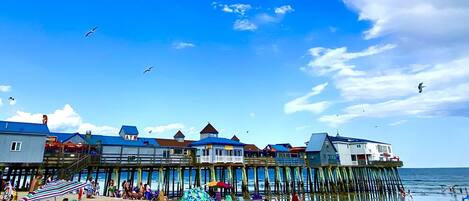 Sun-loungers, beach towels