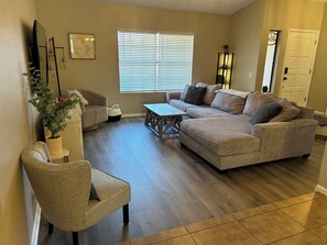 TV connectée, cheminée, jeux vidéo, lecteur de DVD