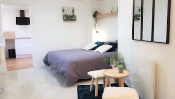 1 chambre, bureau, lit parapluie, Wi-Fi gratuit