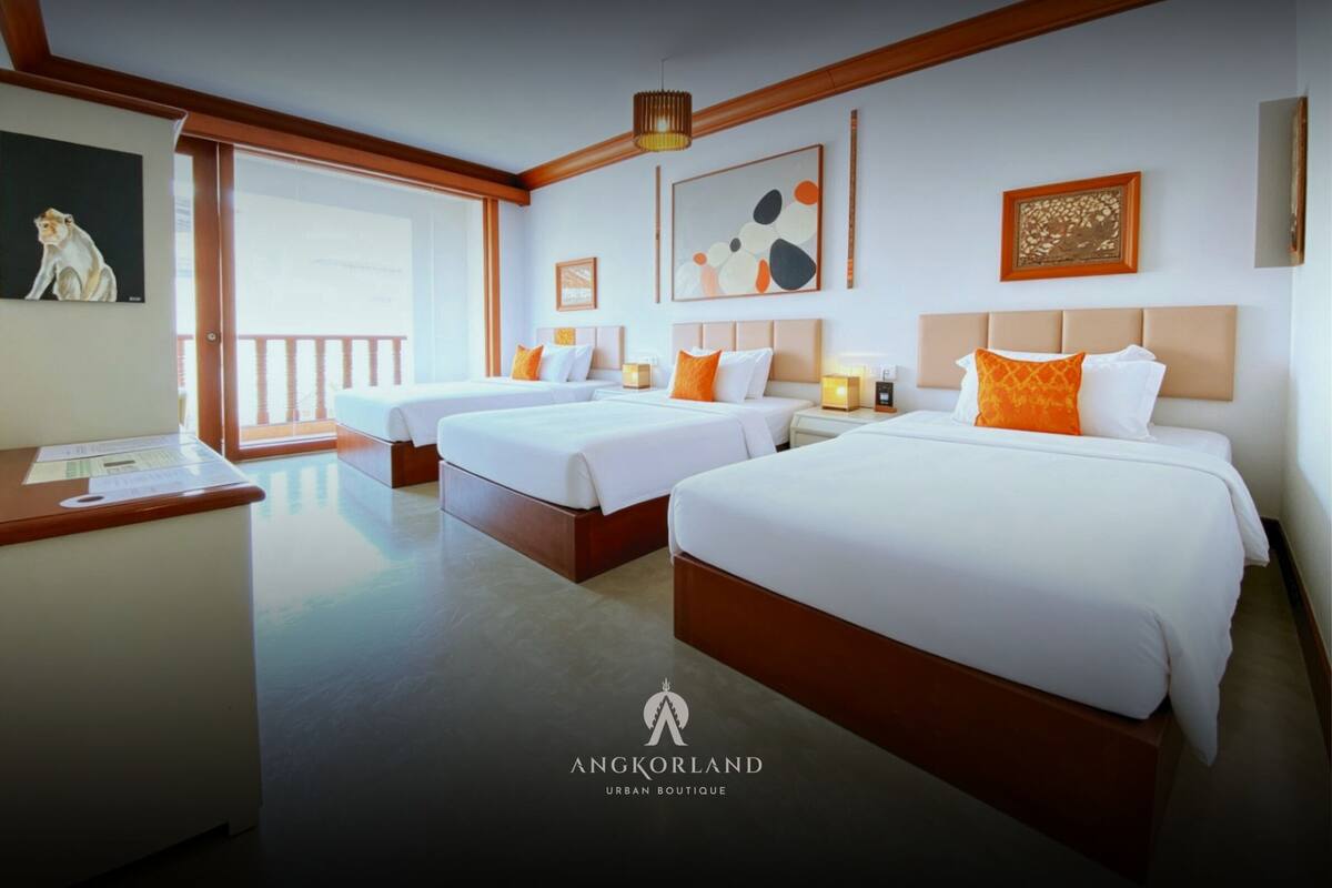 Deluxe Triple Room, Pool View | View from room