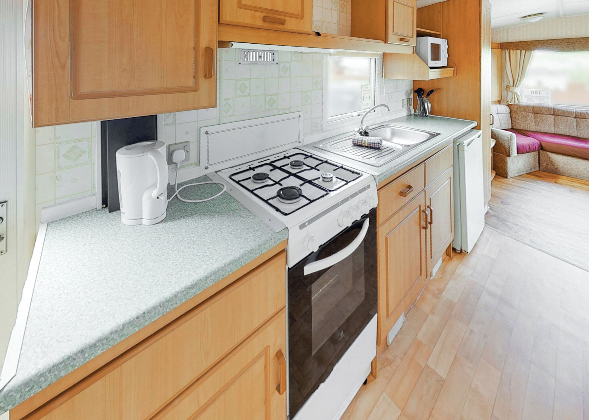 Fridge, oven, stovetop, toaster