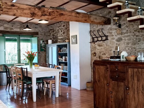 Rural house with barbecue in Mieres -Gerona  for 9 people