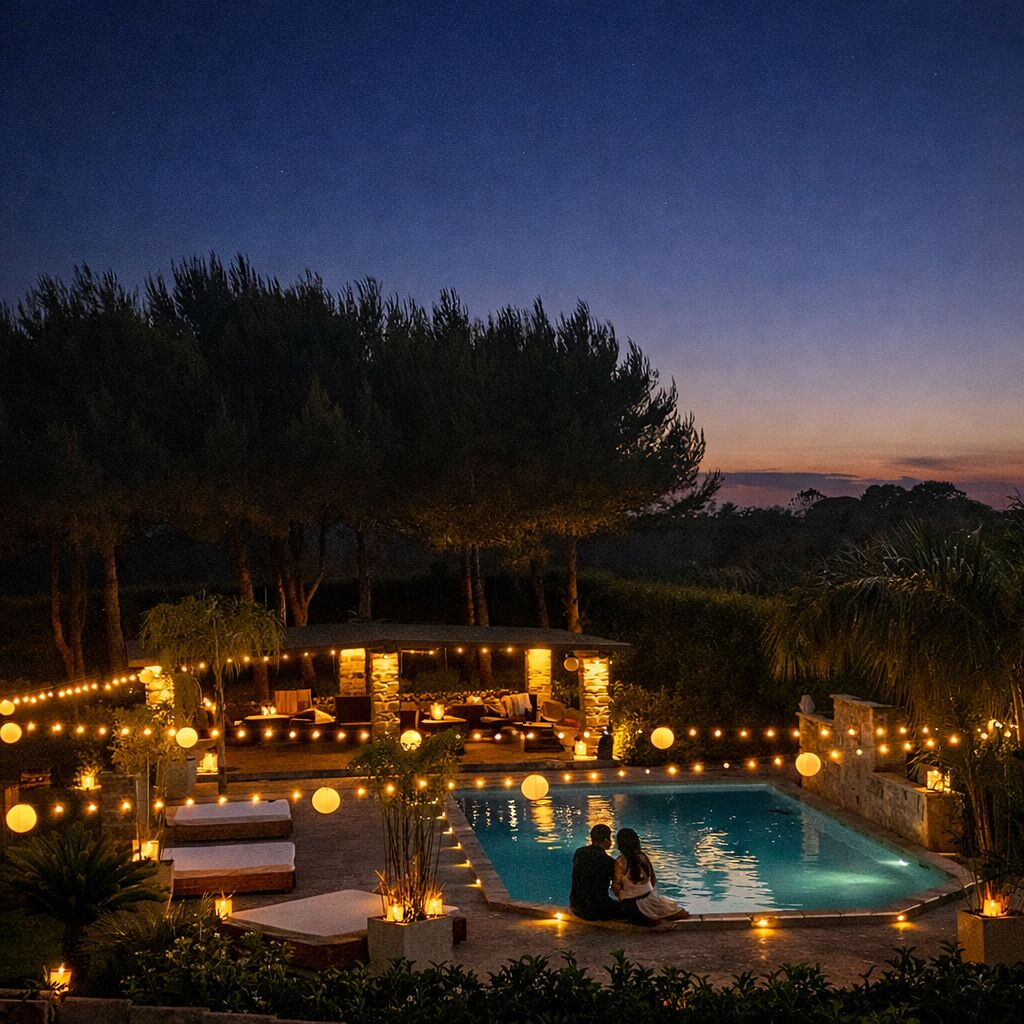 Alberca al aire libre 