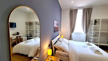Egyptian cotton sheets, premium bedding, down duvets, blackout curtains