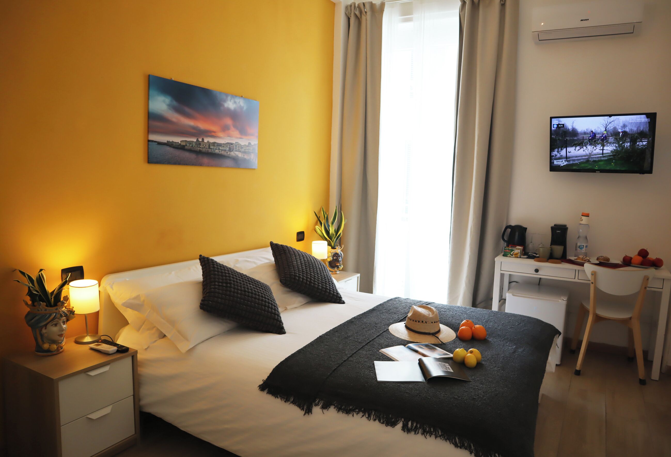 Deluxe tweepersoonskamer | Lakens van Egyptisch katoen, luxe beddengoed, donsdekens