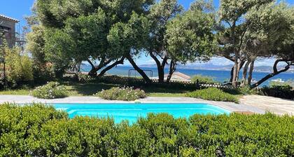 Villa 130 m2, pool and terrace, facing the sea, on 1300m2 of wooded grounds.