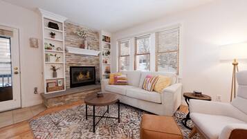 TV connectée, cheminée