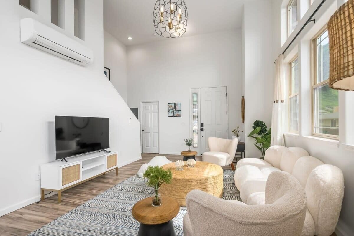 TV, foosball, offices