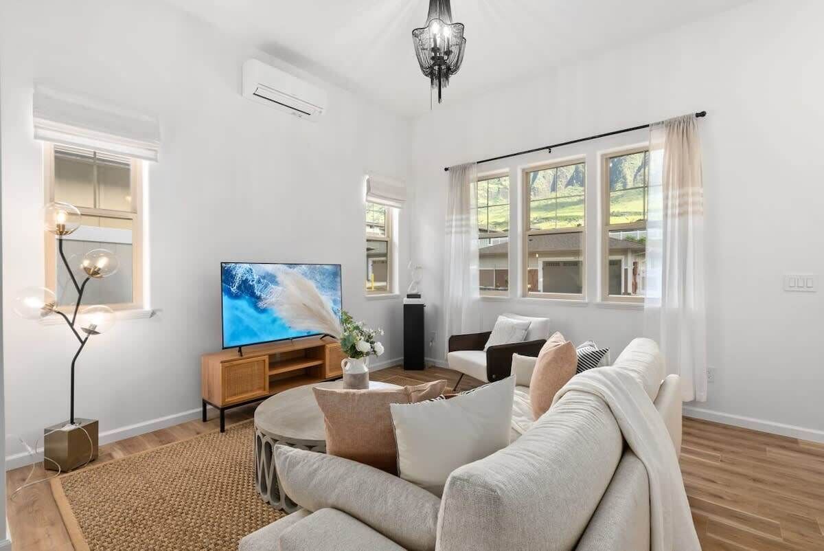 TV, foosball, offices