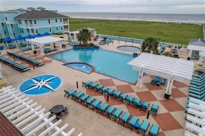 A heated pool