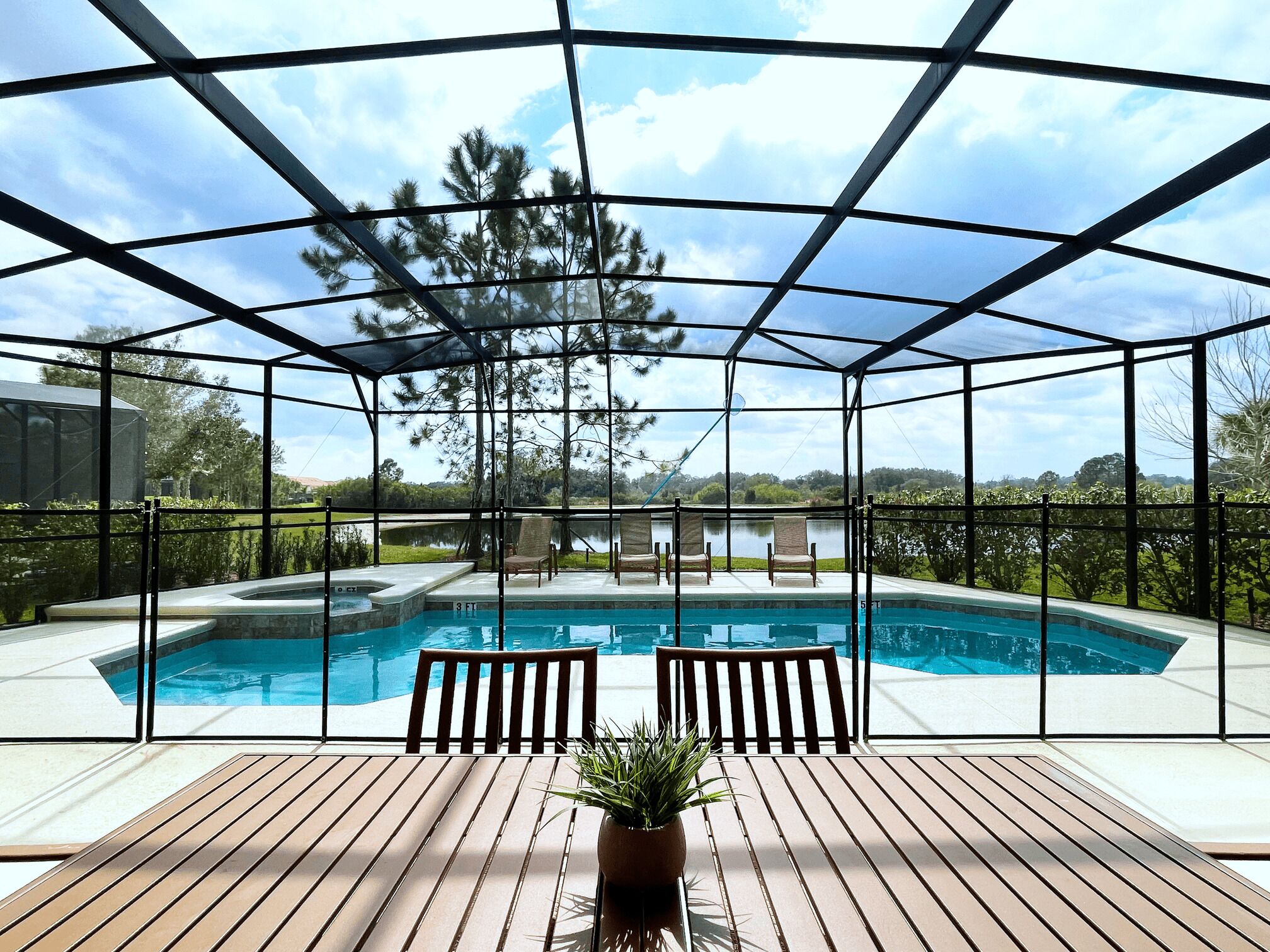 6 Bed pool home with south facing water view, beautiful sunsets and no rear neighbours