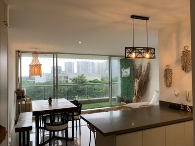 Beautiful boho apartment in the best location in Barranquilla!