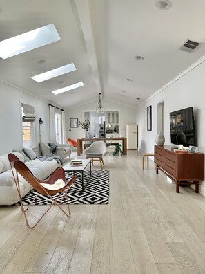 Smart TV, books, stereo, computer monitors