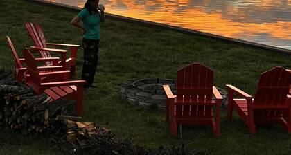 Lakefront of 240 feet on Private side. Lake and Sunrise view from every room!!!