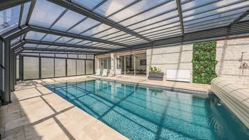 Indoor pool, a heated pool