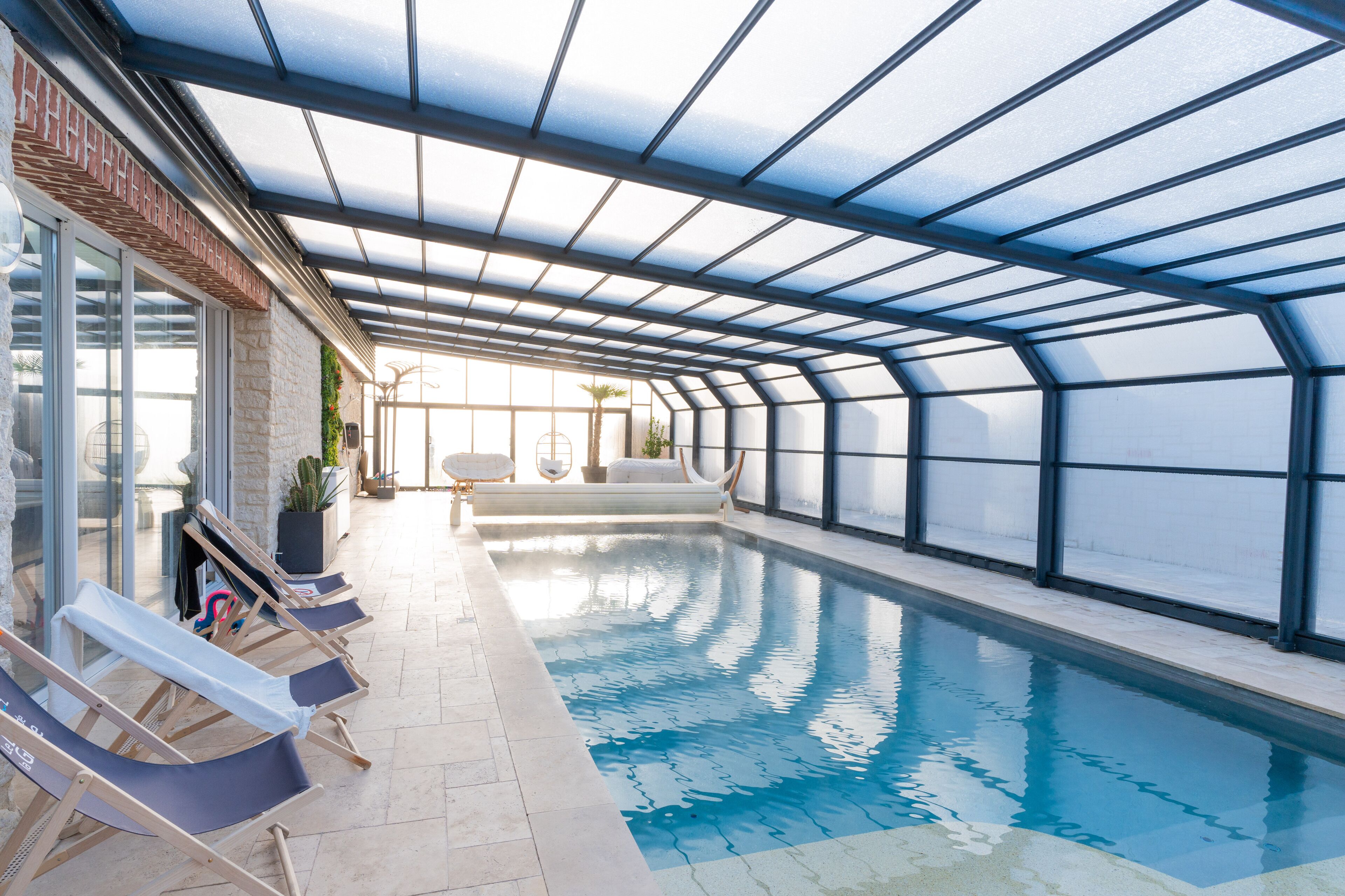 Piscine couverte, piscine chauffée