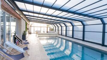 Indoor pool, a heated pool