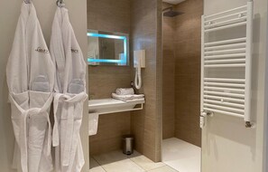 Shower, hair dryer