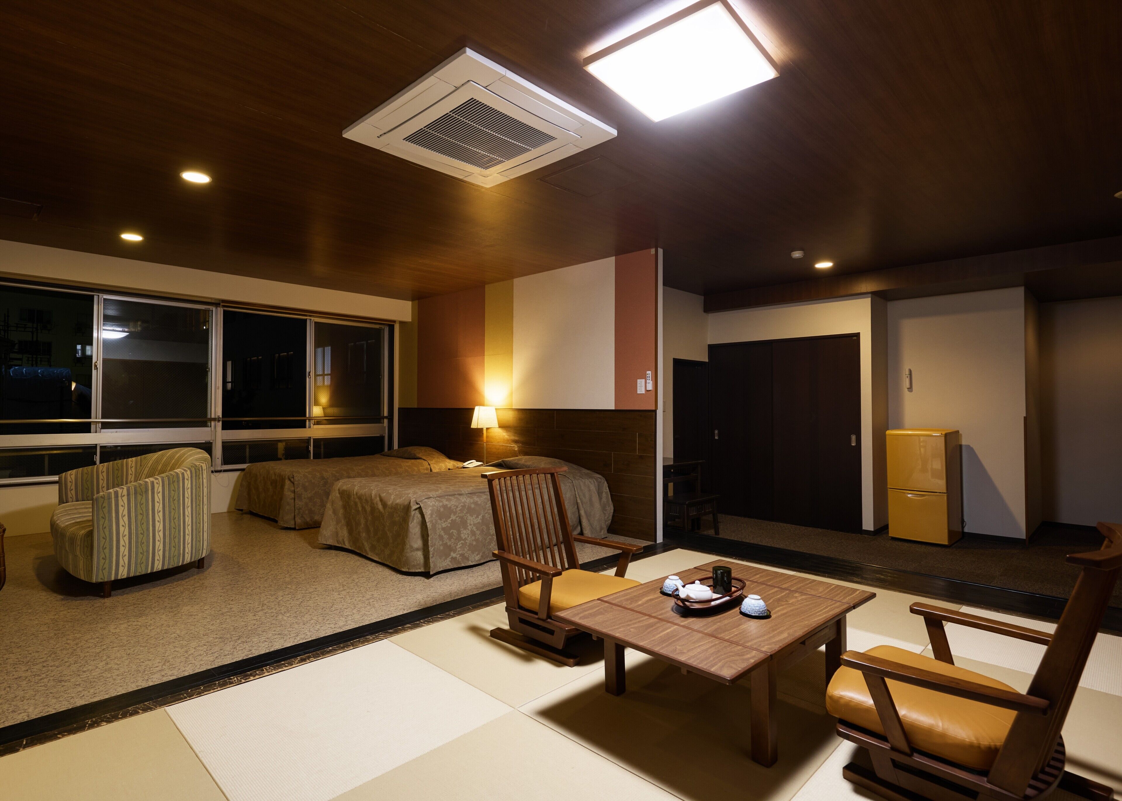 Phòng Executive, không hút thuốc, quang cảnh thành phố (Special Japanese Western, Night View) | Két bảo mật tại phòng, màn/rèm cản sáng, bộ trải giường 