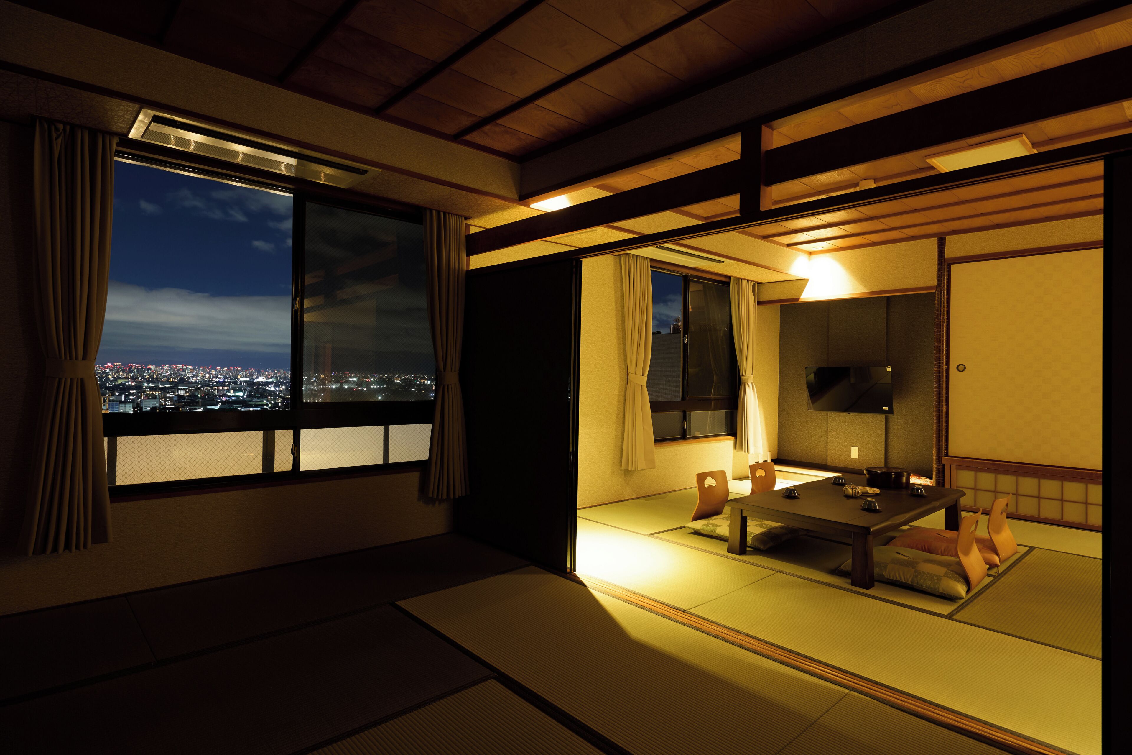 Phòng kiểu Nhật, không hút thuốc (Yume no Sato, Night View Side) | Két bảo mật tại phòng, màn/rèm cản sáng, bộ trải giường 