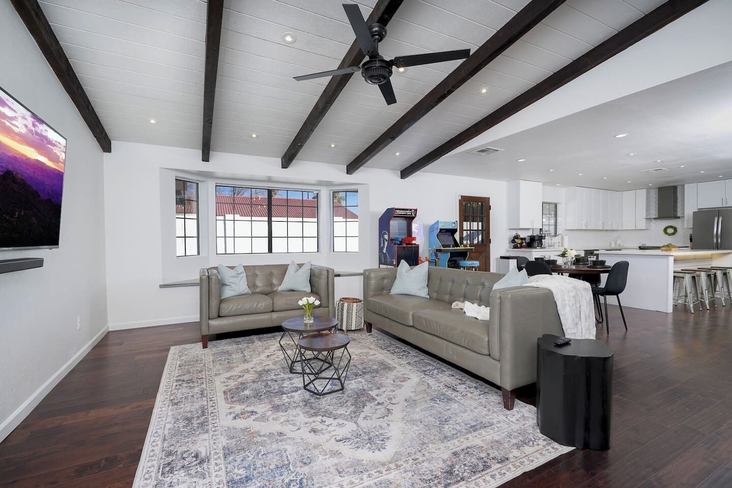 Smart TV, video games, books, stereo