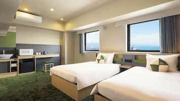 Superior Twin Room with Kitchen, Non Smoking | In-room safe, desk, blackout curtains, iron/ironing board