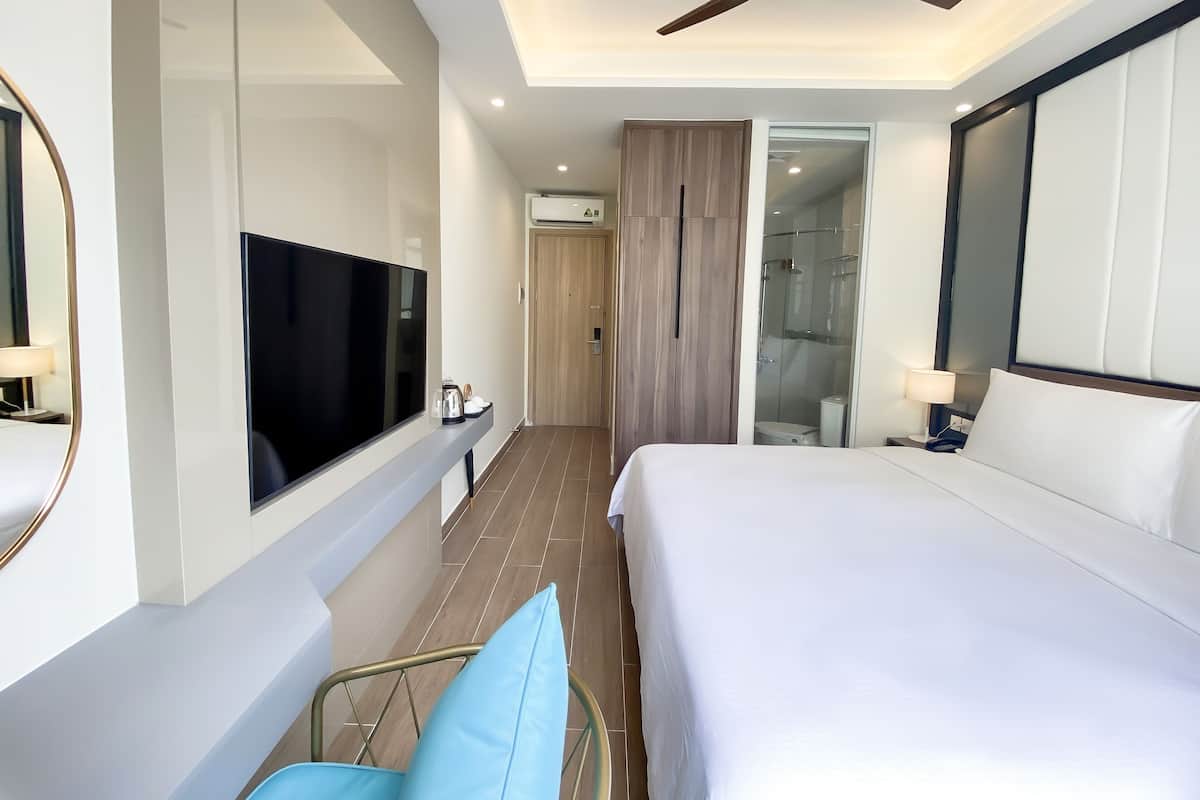 Ropa de cama de alta calidad y minibar